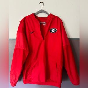 UGA qtr zip windbreaker rain jacket
